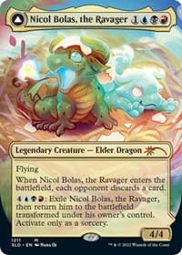 Nicol Bolas, the Ravager (Display Commander) - Thick Stock from Secret Lair Drop Series