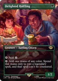 Delighted Halfling (Borderless) from Universes Beyond: The Lord of the Rings: Tales of Middle-earth