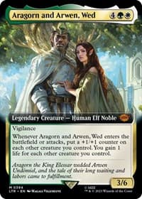 Aragorn and Arwen, Wed (Extended Art) from Universes Beyond: The Lord of the Rings: Tales of Middle-earth