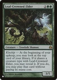 Leaf-Crowned Elder from The List Reprints