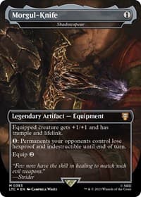 Morgul-Knife - Shadowspear (Borderless) (Surge Foil) from Commander: The Lord of the Rings: Tales of Middle-earth