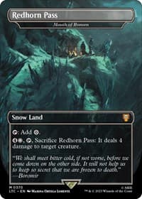 Redhorn Pass - Mouth of Ronom (Borderless) from Commander: The Lord of the Rings: Tales of Middle-earth