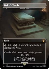 Balin's Tomb - Ancient Tomb (Surge Foil) from Commander: The Lord of the Rings: Tales of Middle-earth
