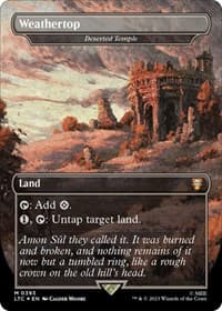 Weathertop - Deserted Temple (Surge Foil) from Commander: The Lord of the Rings: Tales of Middle-earth