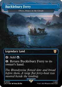 Bucklebury Ferry - Oboro, Palace in the Clouds (Borderless) (Surge Foil) from Commander: The Lord of the Rings: Tales of Middle-earth