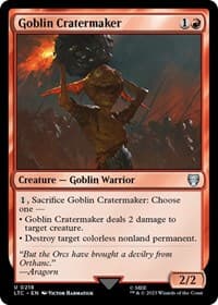 Goblin Cratermaker from Commander: The Lord of the Rings: Tales of Middle-earth