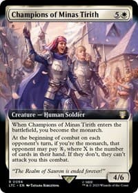 Champions of Minas Tirith (Extended Art) from Commander: The Lord of the Rings: Tales of Middle-earth