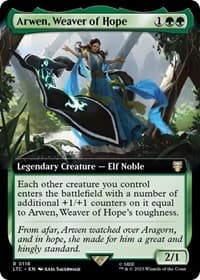 Arwen, Weaver of Hope (Extended Art) from Commander: The Lord of the Rings: Tales of Middle-earth