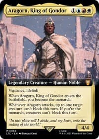 Aragorn, King of Gondor (Extended Art) from Commander: The Lord of the Rings: Tales of Middle-earth