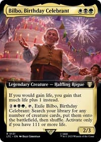 Bilbo, Birthday Celebrant (Extended Art) from Commander: The Lord of the Rings: Tales of Middle-earth