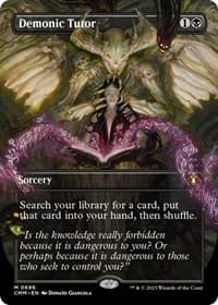 Demonic Tutor (Borderless) from Commander Masters