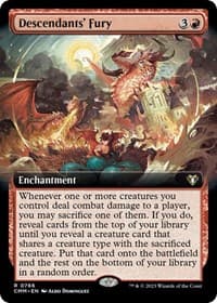 Descendants' Fury (Extended Art) from Commander Masters
