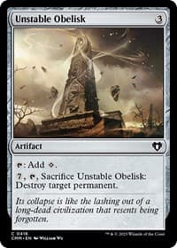 Unstable Obelisk from Commander Masters