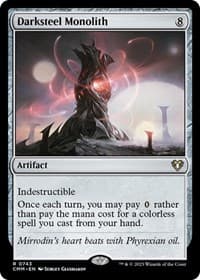 Darksteel Monolith from Commander Masters