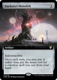Darksteel Monolith (Extended Art) from Commander Masters