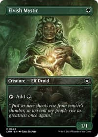 Elvish Mystic (Borderless) from Commander Masters