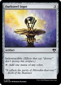 Darksteel Ingot from Commander Masters