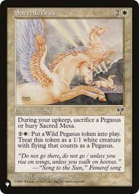 Sacred Mesa from The List Reprints
