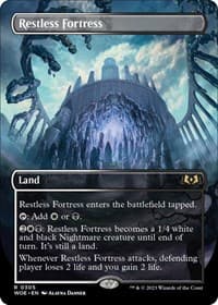 Restless Fortress (Borderless) from Wilds of Eldraine