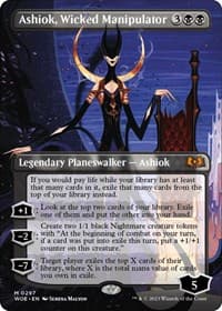 Ashiok, Wicked Manipulator (Borderless) from Wilds of Eldraine