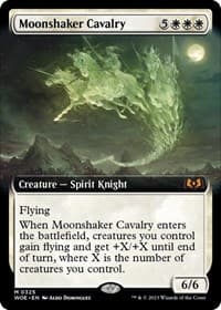 Moonshaker Cavalry (Extended Art) from Wilds of Eldraine