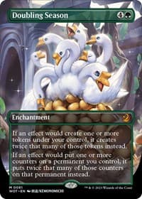 Doubling Season (Anime Borderless) from Wilds of Eldraine: Enchanting Tales