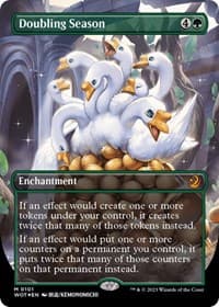 Doubling Season (Anime Borderless) (Confetti Foil) from Wilds of Eldraine: Enchanting Tales