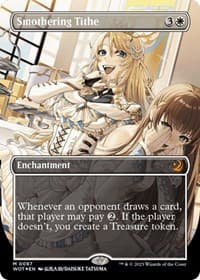 Smothering Tithe (Anime Borderless) (Confetti Foil) from Wilds of Eldraine: Enchanting Tales