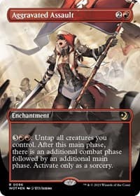 Aggravated Assault (Anime Borderless) (Confetti Foil) from Wilds of Eldraine: Enchanting Tales