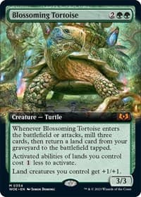 Blossoming Tortoise (Extended Art) from Wilds of Eldraine