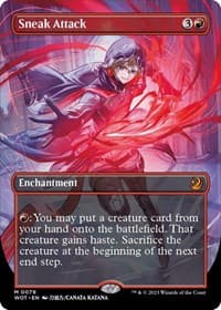Sneak Attack (Anime Borderless) from Wilds of Eldraine: Enchanting Tales