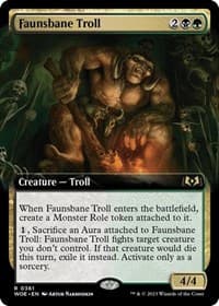 Faunsbane Troll (Extended Art) from Wilds of Eldraine