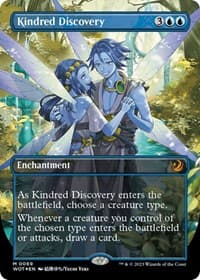 Kindred Discovery (Anime Borderless) (Confetti Foil) from Wilds of Eldraine: Enchanting Tales