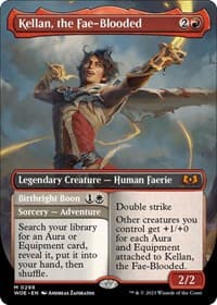 Kellan, the Fae-Blooded (Borderless) from Wilds of Eldraine