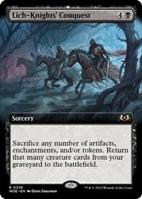 Lich-Knights' Conquest (Extended Art) from Wilds of Eldraine