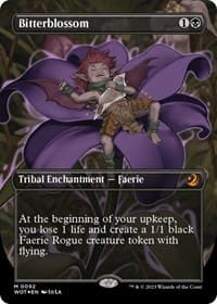 Bitterblossom (Anime Borderless) (Confetti Foil) from Wilds of Eldraine: Enchanting Tales