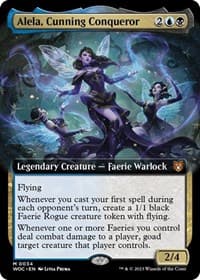 Alela, Cunning Conqueror (Extended Art) from Commander: Wilds of Eldraine