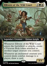 Ellivere of the Wild Court (Extended Art) from Commander: Wilds of Eldraine
