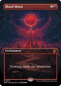 Blood Moon (Anime Borderless) from Wilds of Eldraine: Enchanting Tales