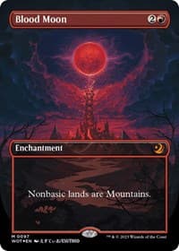 Blood Moon (Anime Borderless) (Confetti Foil) from Wilds of Eldraine: Enchanting Tales