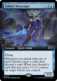 Talion's Messenger (Extended Art) from Wilds of Eldraine