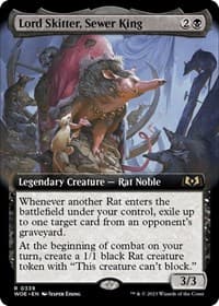 Lord Skitter, Sewer King (Extended Art) from Wilds of Eldraine