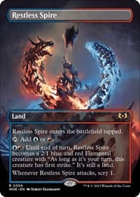 Restless Spire (Borderless) from Wilds of Eldraine