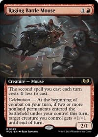 Raging Battle Mouse (Extended Art) from Wilds of Eldraine