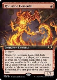 Rotisserie Elemental (Extended Art) from Wilds of Eldraine