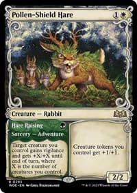 Pollen-Shield Hare (Showcase) from Wilds of Eldraine