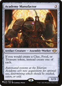 Academy Manufactor from The List Reprints
