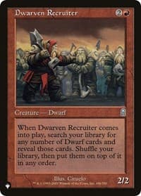 Dwarven Recruiter from The List Reprints