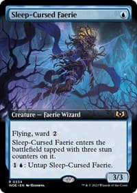 Sleep-Cursed Faerie (Extended Art) from Wilds of Eldraine