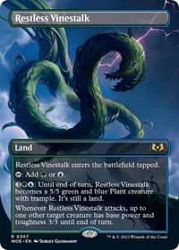 Restless Vinestalk (Borderless) from Wilds of Eldraine